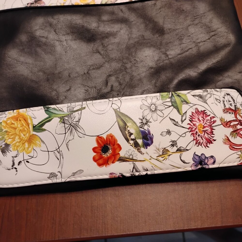 NWOT Black Shoulder Bag with Butterfly accents - Picture 3 of 4